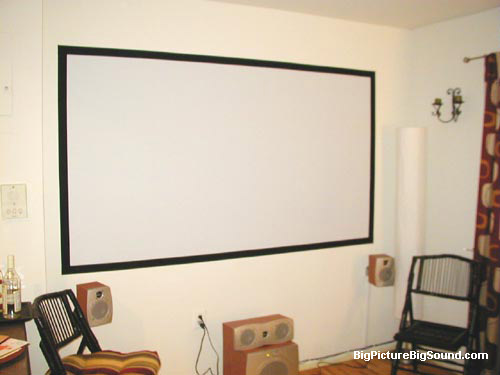 silver screen paint projector